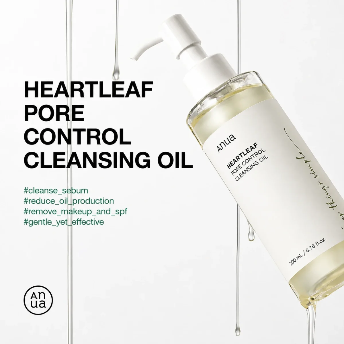 Anua Heartleaf Pore Control Cleansing Oil 200ml  - Image 2